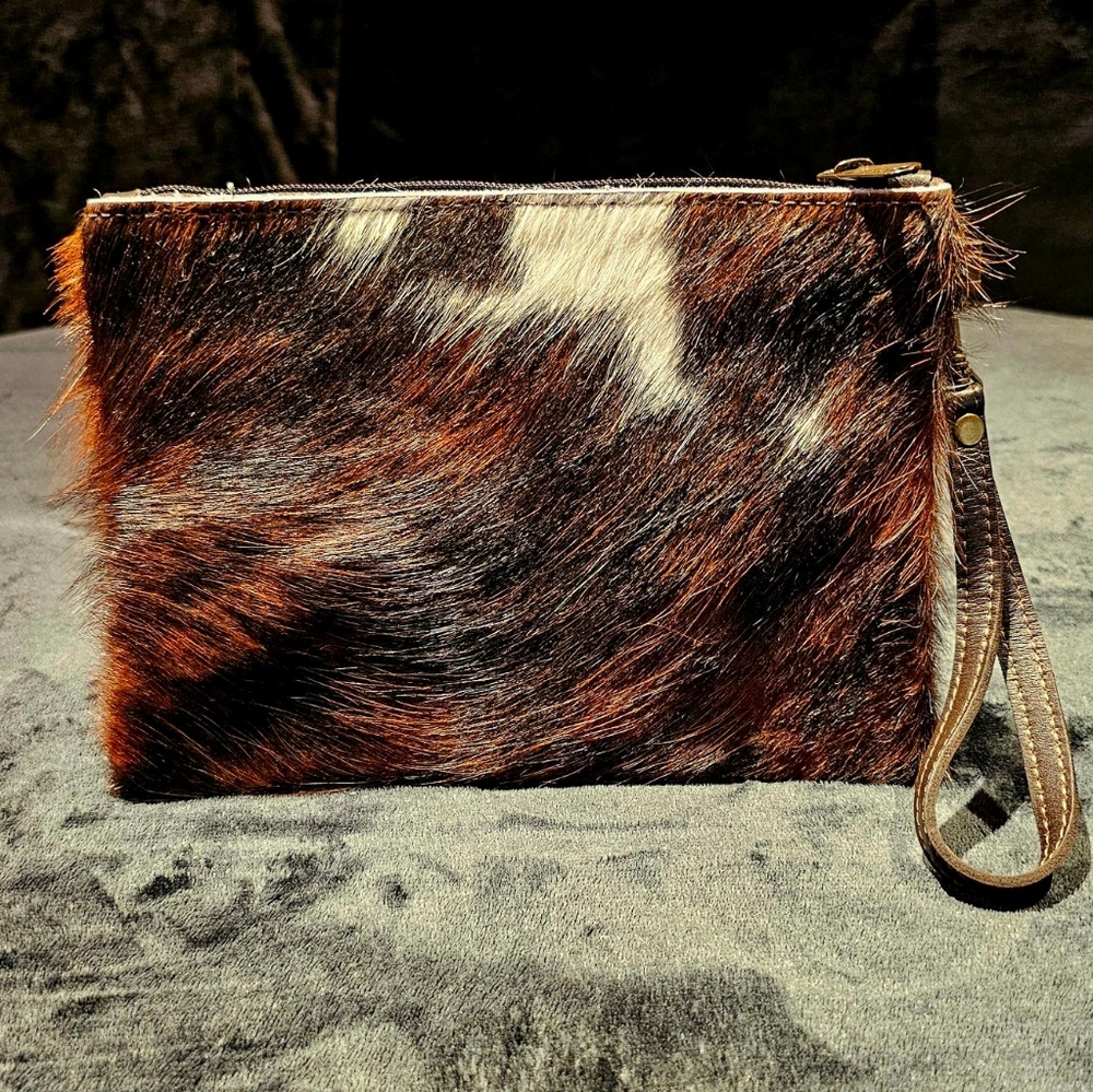 Real Cowhide Clutch